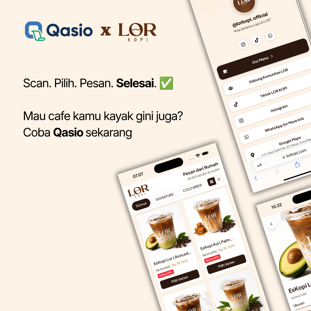 Portofolio Qasio — LOR Kopi, Kuliner di Kota Pekalongan